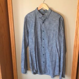 Banana republic large tall chambray shirt